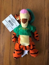 Disney Store O'Tigger St. Patrick's Day Mini Bean Bag 8" Plush Vintage