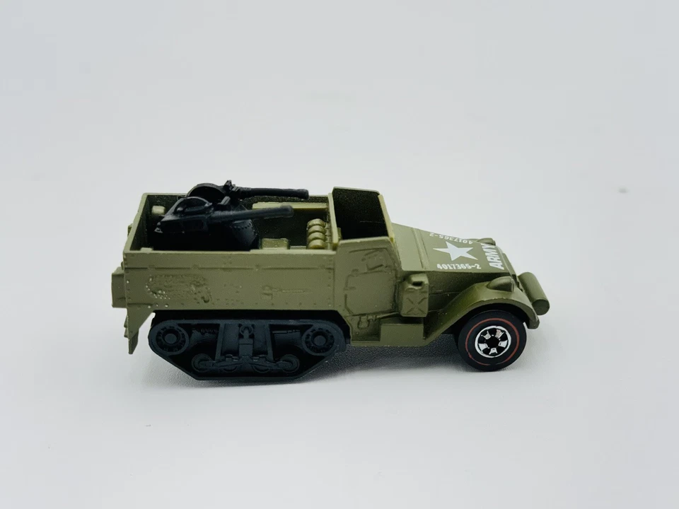 1977 Hot Wheels #42 Army Green Gun Bucket Tank Japan Red Box REDLINE NEAR MINT — 第 4/4 张图片