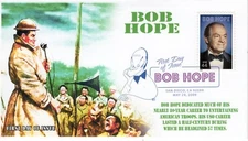 AO-4406-3, 2009, Bob Hope, First Day Cover Add-on Cachet, Digital Color Postmark