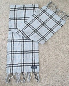 burberry plaid cashmere scarf