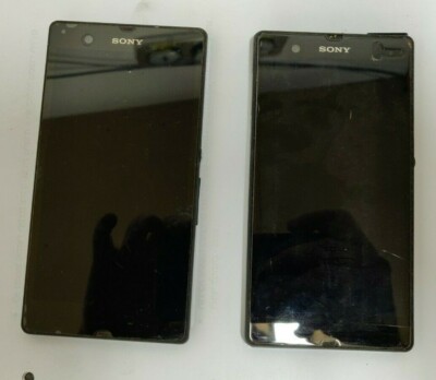 2x Sony Xperia Z C6603 4G LTE 16GB NFC Black SmartPhones - ASIS, Read Descr. 
