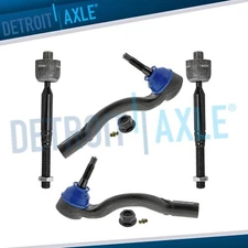 4pc Front Inner & Outer Tie Rods for 2016-2021 Jeep Grand Cherokee Dodge Durango