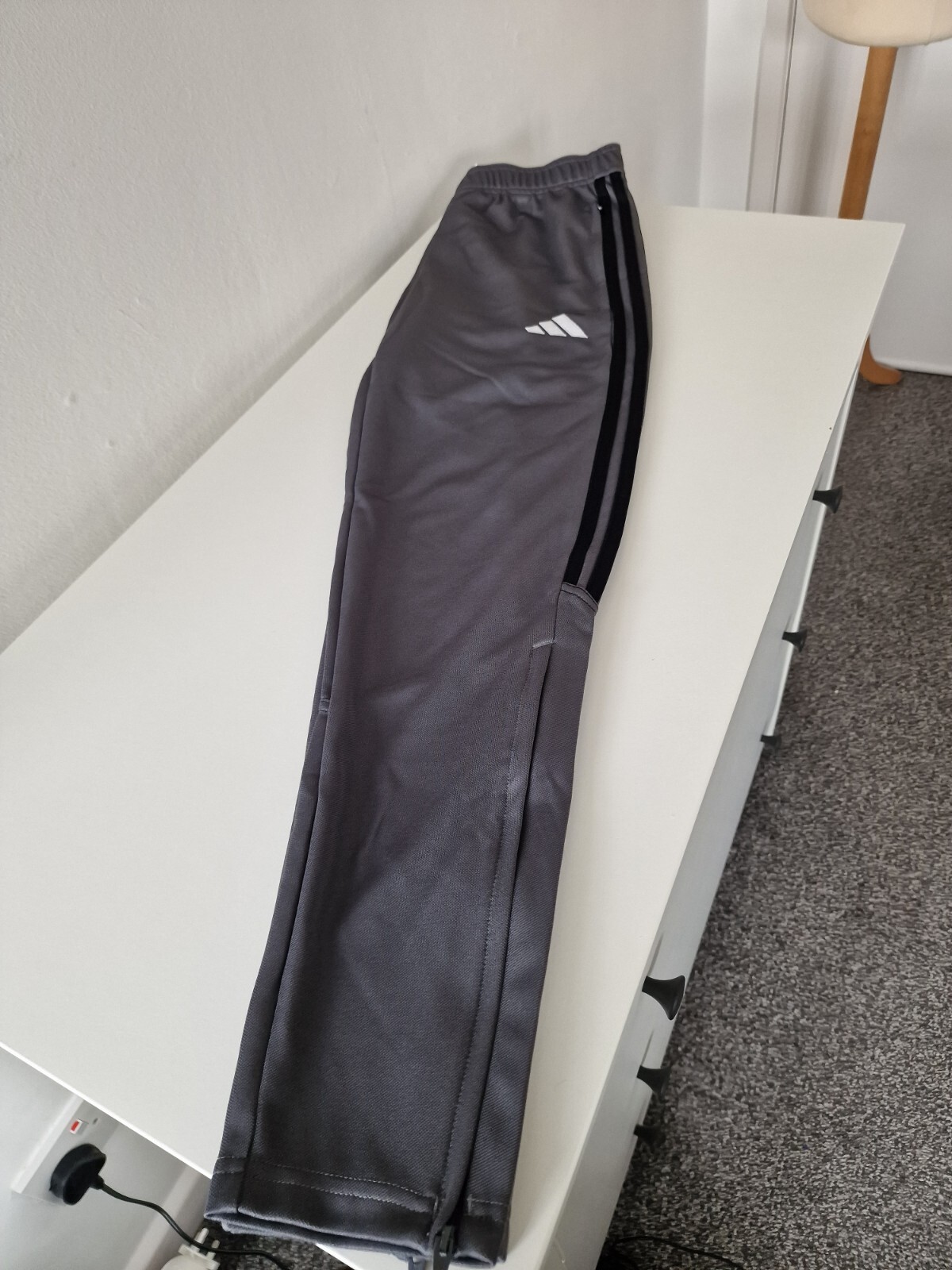 Adidas Mens Tiro Track Pants. New With Tags. Small. Grey. RRP £38 image 3