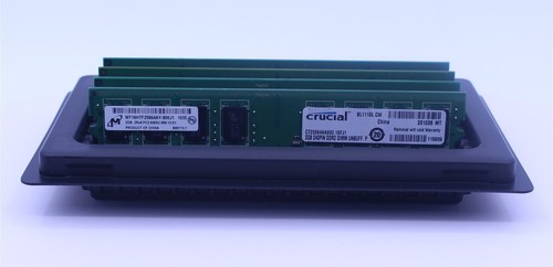 Crucial 8GB Kit (4 x 2GB) DDR2 DIMM CT25664AA800 Matching Memory Tested ...