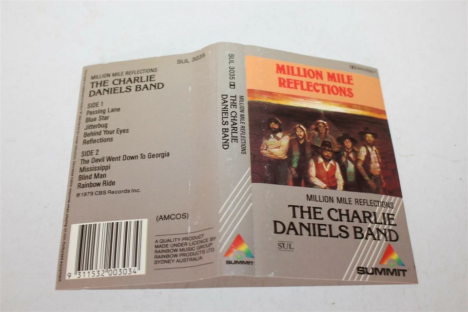 The Charlie Daniels Band Million Mile Reflections Cassette Tape Summit SUL3035 - Image 4 of 4