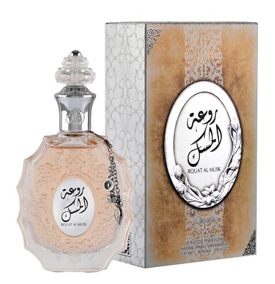 Lattafa ROUAT AL MUSK Spray Perfume 100ml 3.4 FL OZ EDP Fragrance ORIGINAL