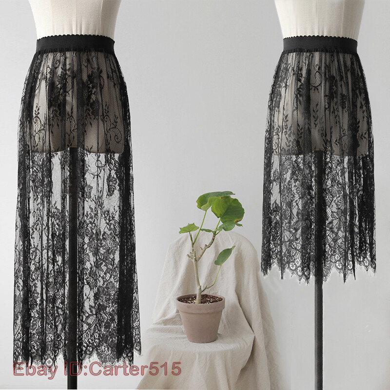 Women Lace Underskirt Extender Half Slip Petticoat Dress