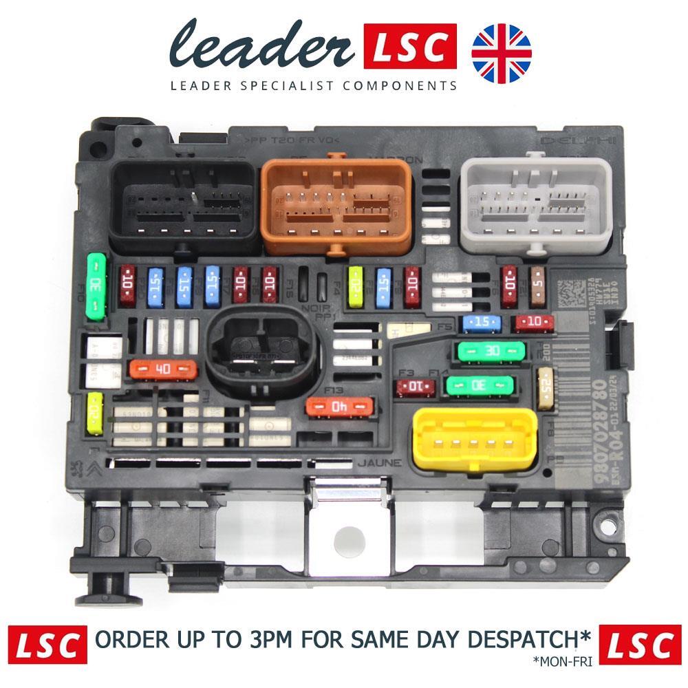 9807028780 Under Bonnet Fuse Box BSM CITROEN Berlingo