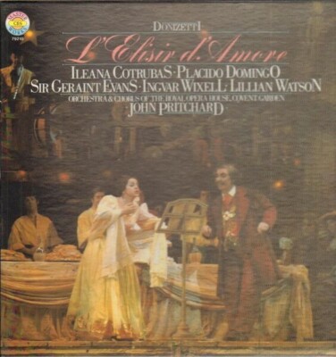 2xLP Donizetti Lelisir Damore HARDCOVER BOX + BOOKLET NEAR MINT Masterwork