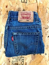 LEVI'S 511 Skinny Low Rise Dark Wash Blue Denim Jeans Boy's Size 7 Regular