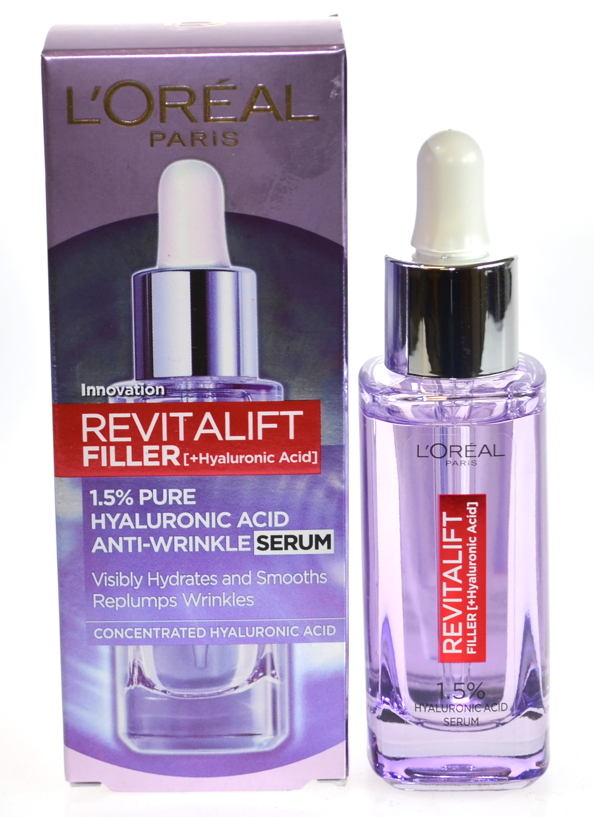 L'Oréal Paris Exclusive Revitalift Filler with 1.5% Hyaluronic Acid Anti-Wrinkle Dropper Serum Duo 2 x 30ml - Image 6