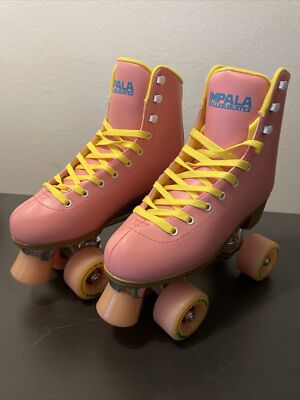 Impala Rollerskates Rollschuhe Rosa/Gelb Pink/Yellow Vegan Damen Gr. 38 Neu OVP
