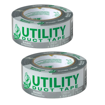 Utility Duct Tape, Basic Strength, waterproof backing, 1.88in x 55yd (2 rolls)
