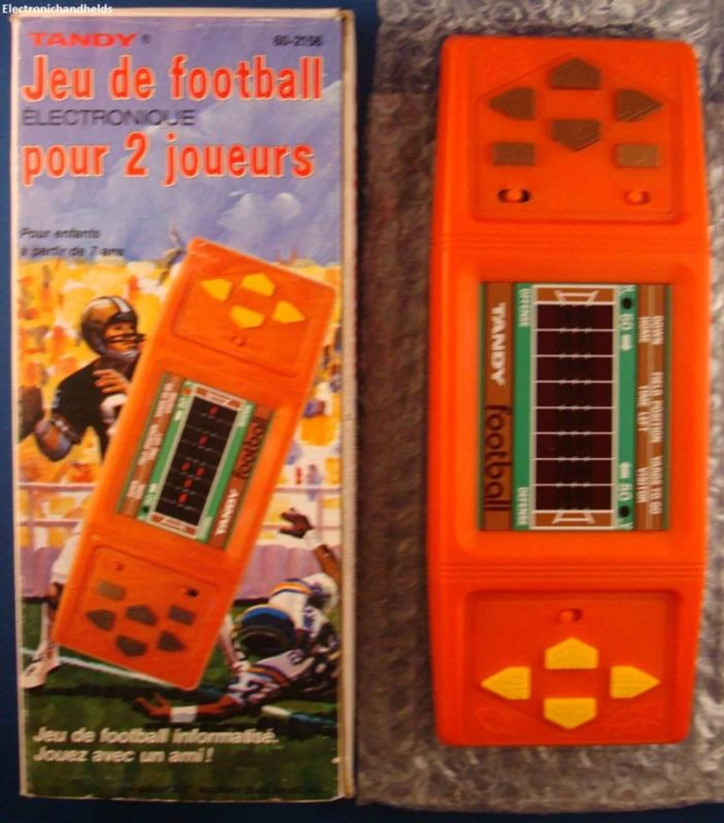 TANDY FOOTBALL 80s JEU DE FOOTBALL ELECTRONICQUE POUR 2 JOUEURS GAME FRENCH  BOX