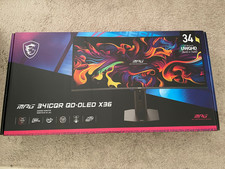 msi MPG 341CQR QD-OLED X36 34-Inch UWQHD Tandem QD-OLED Monitor.