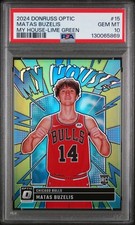 Matas Buzelis 2024 Optic My House Lime Green 93/199 PSA 10 #15