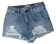 SIZE 9/29 REWASH NEW YORK LOS ANGELES BRAND Distressed Cut Off Jean Short