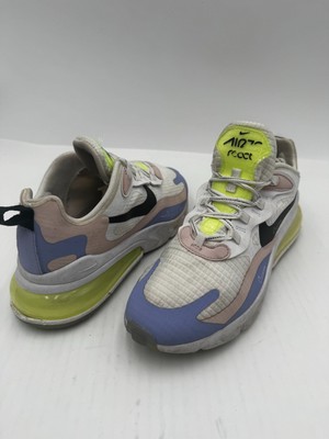Nike Air Max 270 React Womens Sneakers Sz 8 White Ghost Green Shoes CU4768-100