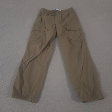 Old Navy Pants Boys XL 14-16 Olive Cargo Baggy Cotton Nylon Jogger Cuffs Stretch