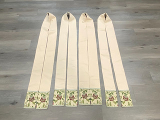 4 MATCHING CORONATION STYLE STOLES (CM ALMY)