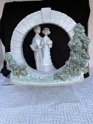 Lladro Bermuda Moongate & Hochzeitstag Braut & Bräutigam # 4808 & 7503