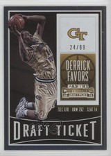 2015-16 Panini Contenders Draft Picks Ticket 24/99 Derrick Favors #27 1f7d