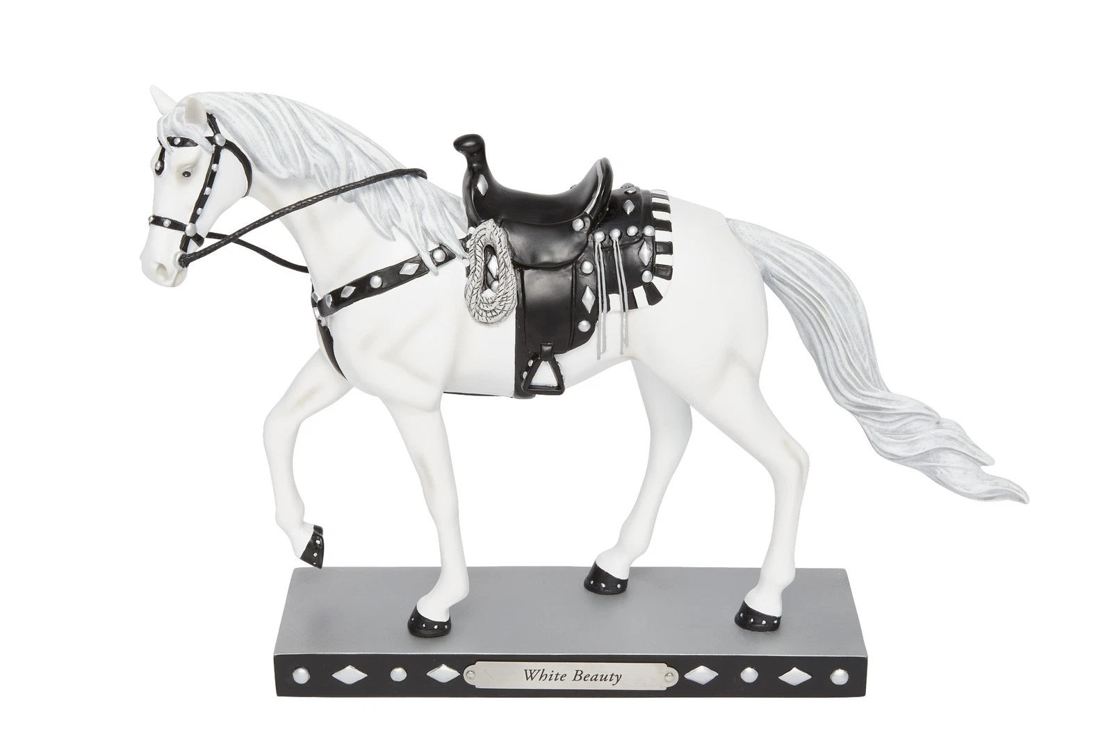 Enesco the Trail of Painted Ponies White Beauty Horse Figurine 2.5 Inch