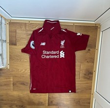 1LIVERPOOL 2018/2019 HOME FOOTBALL SHIRT JERSEY NEW BALANCE #11 SALAH M