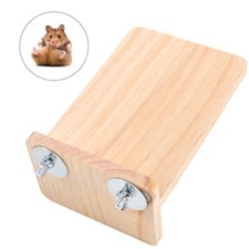 Wooden Platform Perch for Mouse Chinchilla Rat Gerbil and Dwarf Hamster Cage Toy