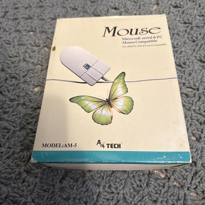 A4 Tech PC Computer Mouse (model AM-5) With Box A4Mouse DOS 1990