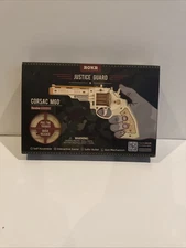 ROKR Justice Guard 3D Wooden Puzzle Corsac M60 Revolver Robotime Rubber Band Fun