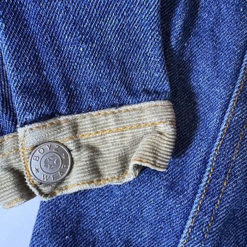 Giacca jeans dinosauro denim bambino ragazzo 3T Dino Trail applique accenti velluto a coste - Foto 6 di 8