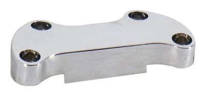 V-Factor 41207 Chrome Skirted Handlebar Top Clamp for Harley 1''