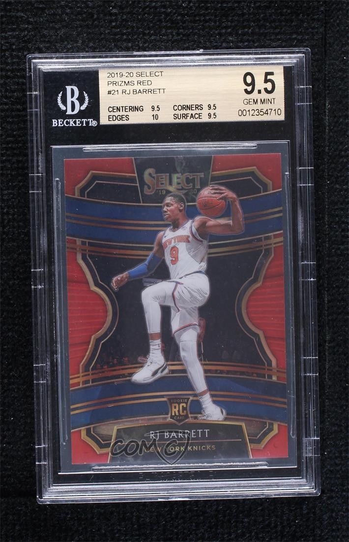2019 Panini Select Concourse Red Prizm /199 RJ Barrett #21 BGS 9.5 GEM MINT 6zg
