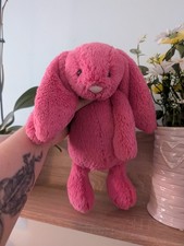 Jellycat Bashful Strawberry Bunny Medium Very Good Preloved Condition