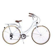 7 Speed Loco City Cruiser Step-Thru - white 42cm
