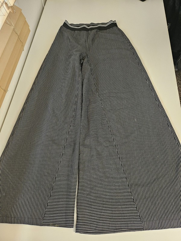 Save the Queen Women's High Waisted Wide Legged Striped Pants Size Small