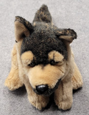 Toys R Us German Shepherd Plush Stuffed Animal Dog Tan Black 16 Inch