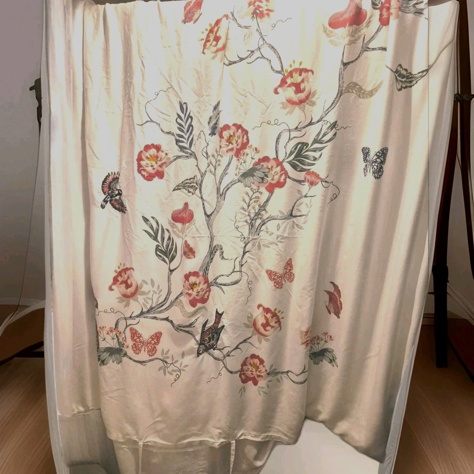 IKEA jattelilja Birds Floral Asian Print Full/Queen DUVET Cover 82X86 - Image 2 of 4