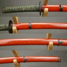 Handachi Koshirae, iron fittings with brass inlays, shakudo menuki, Kh834812