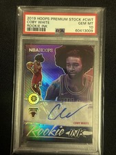 2019-20 Hoops Premium Stock Coby White RC Ink Flash Prizm RC Auto PSA 10 POP 5!