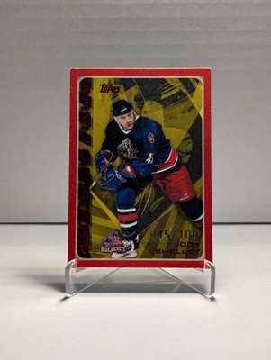 2003-04 O-Pee-Chee Red Bash Masters Jody Shelley 045/100 Jersey Number