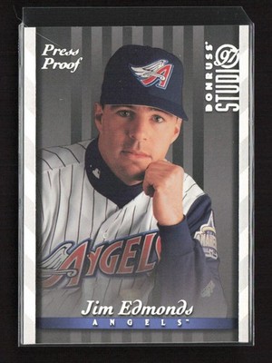 1997 Studio Press Proofs Silver #126 Jim Edmonds Anaheim Angels