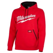 Milwaukee Men's Large Red Midweight Long-Sleeve Pullover Hoodie