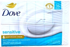 Dove Beauty Bar Soap Sensitive Skin Moisturizing Cream 16 x 3.75 Oz