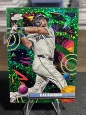 2025 Topps Cosmic Chrome - Cal Raleigh Green Space Dust Refractor 53 /75