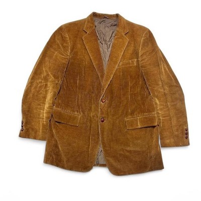 Sears Tailored Clothing 70s Vintage Corduroy Blazer Sport Coat Two