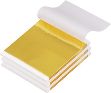300 Sheets Imitation Gold Leaf, Foil Sheets for Art, Flakes Painting Gilding ...