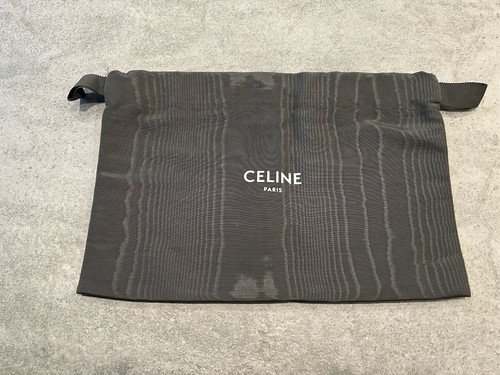 CELINE Paris Black Drawstring Dust Bag Authentic 11 X 7 Inch