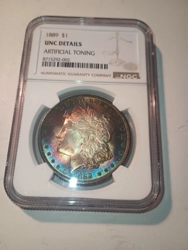 1889 MOrgan Silver Dollar NGC Unc Details